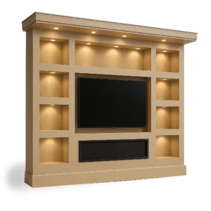 Full TV Feature Wall with Lighting