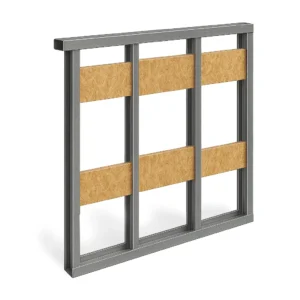 Reinforced Stud Framing (TV zones, shelves)