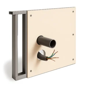 Pipes or Socket Cutouts for Gips Wall